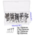 Fishing Hook Variety Box 1g 1.5g 2g 3g 3.5g fishing hook jig round head hook with mix colors , fishing tackle hook for soft grub worm baits